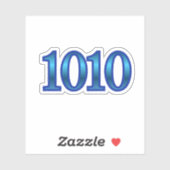 1010 Engelszahl Intuition Aufkleber (Blatt)