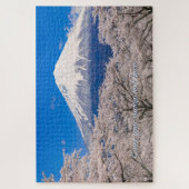 [1014] Mt.Fuji – A White Peak Floating in Blossoms Puzzle (Vertikal)