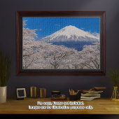 [1014] Mt.Fuji – A White Peak Floating in Blossoms Puzzle
