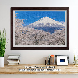 [1014] Mt.Fuji – A White Peak Floating in Blossoms Puzzle