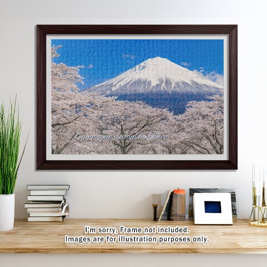 [1014] Mt.Fuji – A White Peak Floating in Blossoms Puzzle