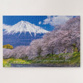 [1014] Mt.Fuji – Morning Light on the Cherry Path Puzzle (Horizontal)