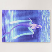 1014 PC. Schöne Meerjungfrau-Unterwasserphantasie Puzzle (Horizontal)