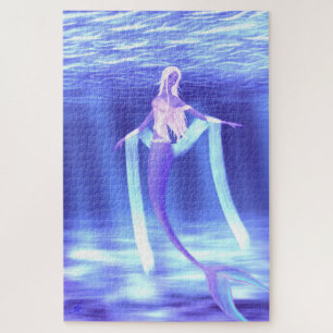 1014 PC. Schöne Meerjungfrau-Unterwasserphantasie Puzzle
