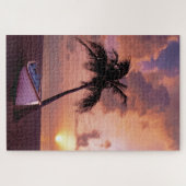 1014 Pieces Strand bei Sonnenuntergang Erwachsene Puzzle (Horizontal)