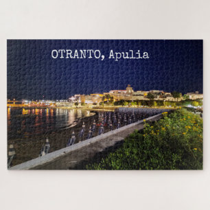 1014 Stück Personalisiert Otranto bei Nacht, Apuli Puzzle