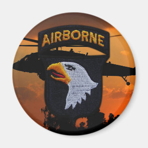 101. ABN DIV Im Flugzeug Division Screaming Eagles Magnet