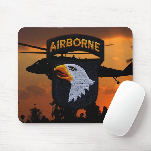 101. ABN DIV Im Flugzeug Division Screaming Eagles Mousepad (Mit Mouse)