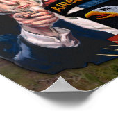 101. ABN DIV Im Flugzeug Vietnam Vets Fort Campbel Poster (Ecke)