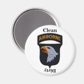 101. ABN im Flugzeug Division iraq Krieg Veteranen Magnet (Vorderseite/Rückseite)