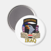 101. ABN im Flugzeug Division iraq Krieg Veteranen Magnet (Vorderseite/Rückseite)