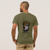 101. abn im Flugzeug Division schreiende Adler T-Shirt (Schwarz voll)