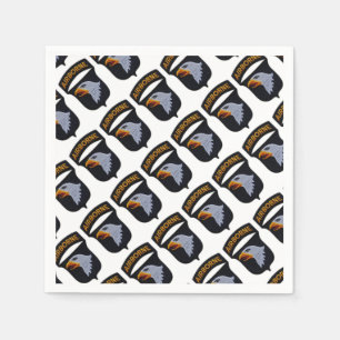 101. ABN Im Flugzeug Division Screaming Eagles Vet Serviette