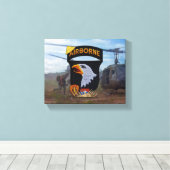 101. ABN im Flugzeug Division vietnam war vets Leinwanddruck (Insitu (Holzboden))