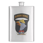 101. ABN schreiend Adler Vietnam War Vets LURPS Flachmann (Vorderseite)