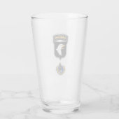 101. Airborne Division Aufnäher im Rahmen Glas (Rückseite)