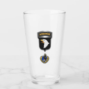 101. Airborne Division Aufnäher im Rahmen Glas