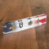 101. Airborne-Division CSM Namensplakette (Seite)
