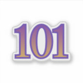 101 Angel Number Energy Sticker (Vorderseite)