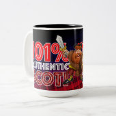 101% Authentischer Schotte Zweifarbige Tasse (Vorderseite Links)