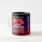 101% AUTHENTISCHER SCHOTTE ZWEIFARBIGE TASSE (Vorderseite Links)