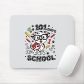 101 Days of School Cute Dog T-Shirt | Back to Scho Mousepad (Mit Mouse)