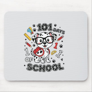 101 Days of School Cute Dog T-Shirt | Back to Scho Mousepad