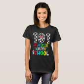 101 Days of School Dalmatian Dog Fuuny 100th Day o T-Shirt (Vorne ganz)