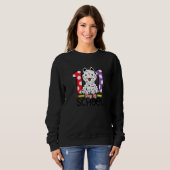 101 Days Of School  Dog 100 Days Of School Sweatshirt (Vorne ganz)