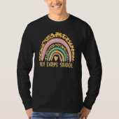101 Days School Cute Leopard Rainbow Student Or Te T-Shirt (Vorderseite)