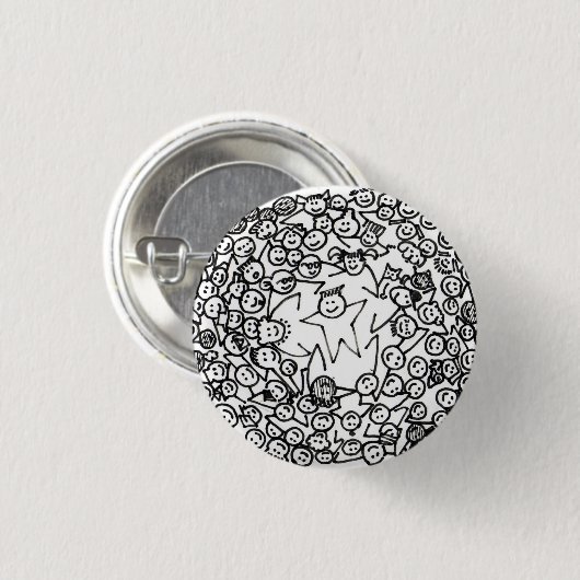 101 Freund-Knopf Button (Vorne & Hinten)