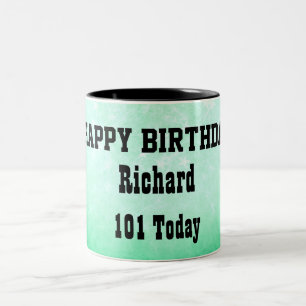 101. Geburtstag Personalisiert Zweifarbige Tasse