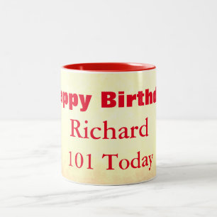 101. Geburtstag Personalisiert Zweifarbige Tasse