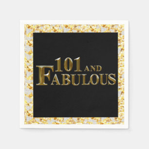 101. Geburtstag Serviette