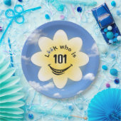 101. Geburtstag Sommer Sonnenschein und Wolken Pappteller (Party)