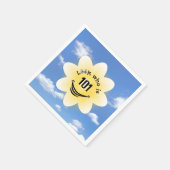 101. Geburtstag Sommer Sonnenschein und Wolken Serviette (Ecke)