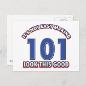 101. Geburtstagsdesigns Postkarte (Vorne/Hinten)