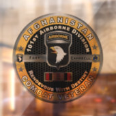 101. Im Flugzeug Abteilung Afghanistan Veteran Fensteraufkleber (Blatt 2)