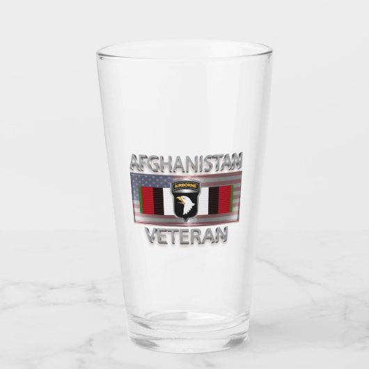 101. Im Flugzeug Abteilung Afghanistan Veteran Glas (Vorderseite)