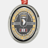 101. Im Flugzeug Abteilung Afghanistan Veteran Ornament Aus Metall (Links)