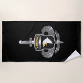 101. Im Flugzeug Abteilung Afghanistan Veteran Strandtuch (Vorderseite)