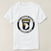 101. Im Flugzeug Abteilung Berühmtes Motto Militar T-Shirt (Design vorne)