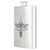 101. Im Flugzeug Abteilung "Combat Veteran" Flachmann (Links)