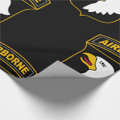 101. Im Flugzeug Abteilung Militärveteran Geschenkpapier (Ecke)