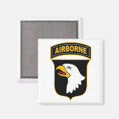 101. Im Flugzeug Abteilung Militärveteran Magnet (Vorderseite/Rückseite)