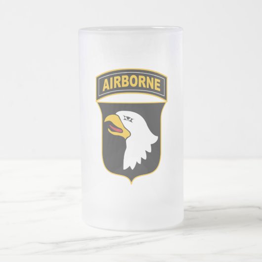 101. Im Flugzeug Abteilung Militärveteran Mattglas Bierglas (Mittel)