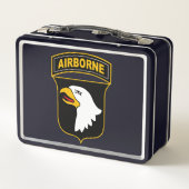 101. Im Flugzeug Abteilung Militärveteran Metall Brotdose (Rückseite)