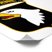 101. Im Flugzeug Abteilung Militärveteran Poster (Ecke)