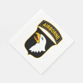 101. Im Flugzeug Abteilung Militärveteran Serviette (Ecke)