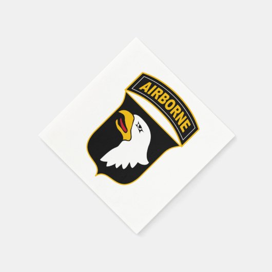 101. Im Flugzeug Abteilung Militärveteran Serviette (Ecke)